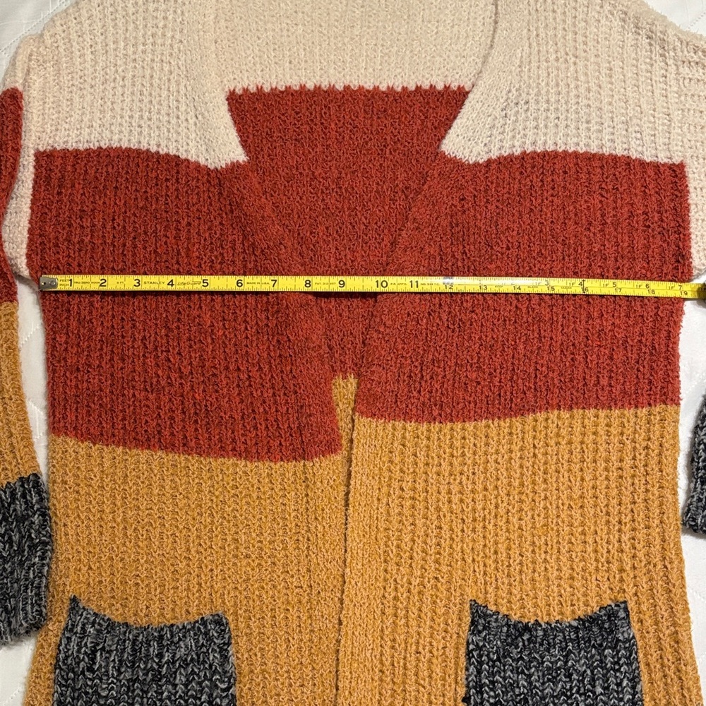 **DONATED** Altar'd State Color Block Candy Corn Knit Cardigan - Picture 9 of 11